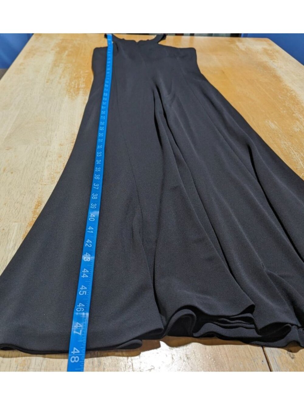 LAUREN RALPH LAUREN Cocktail Party Evening Criss Cross Black Midi Dress sz 4 - Picture 12 of 16